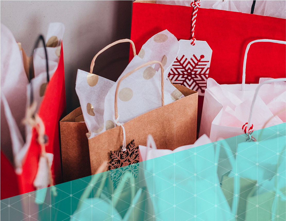 holiday-gift-bags-with-teal-triangle
