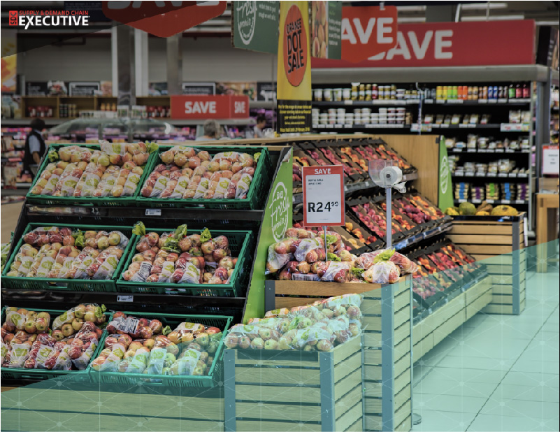 Supply and Demand Chain Executive article. Image of grocery store symbolizing inflation.